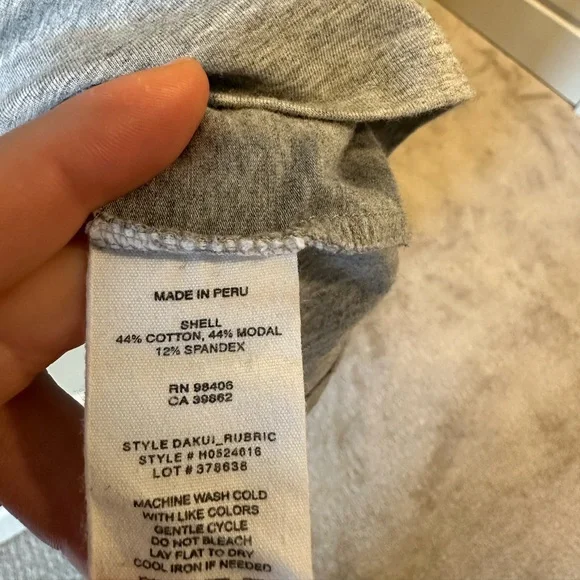 Theory Dakui Gray Tee Shirt Dress with Front tie Detail - Picture 7 of 8